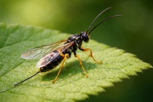 guepe-parasitoide-feuille-ailes