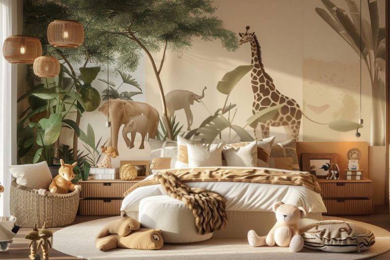 Déco savane pour chambre bébé garçon : astuces et inspirations