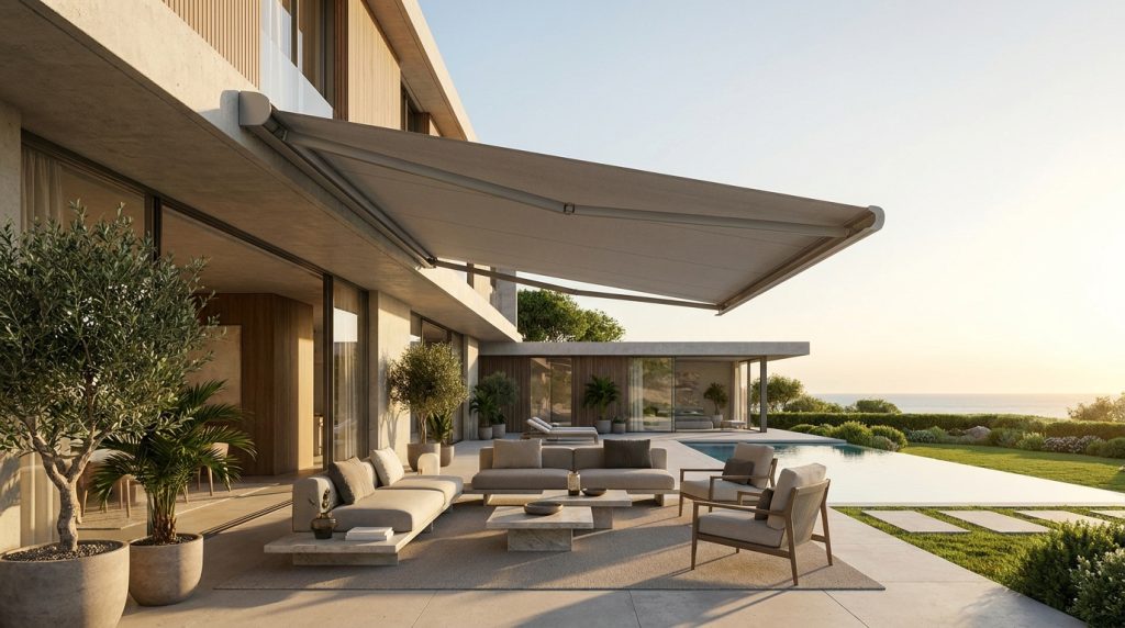 Les stores bannes personnalisables pour habiller et protéger votre terrasse avec style